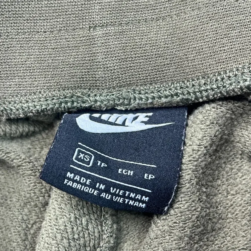 Nike Air BB Pull-On Jogger Pants Olive Black White Heathered Womens XS